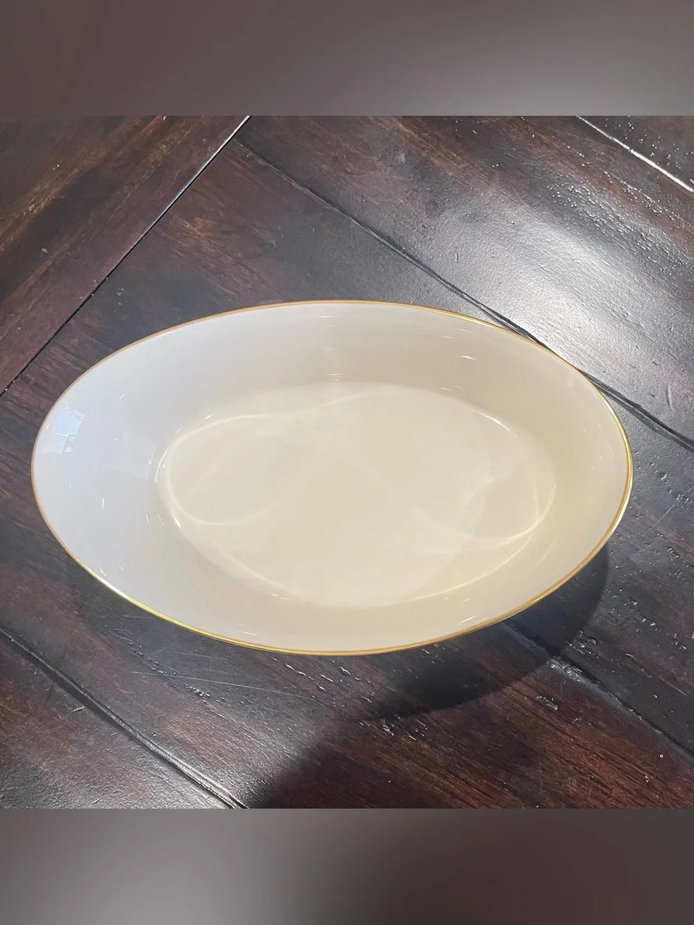 LENOX PORCELAIN VERSAILLES 8” OVAL VEGETABLE PLATE